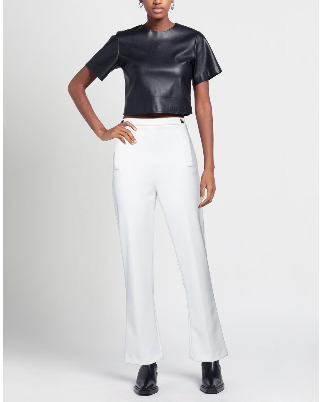 Elisabetta Franchi White Trouser