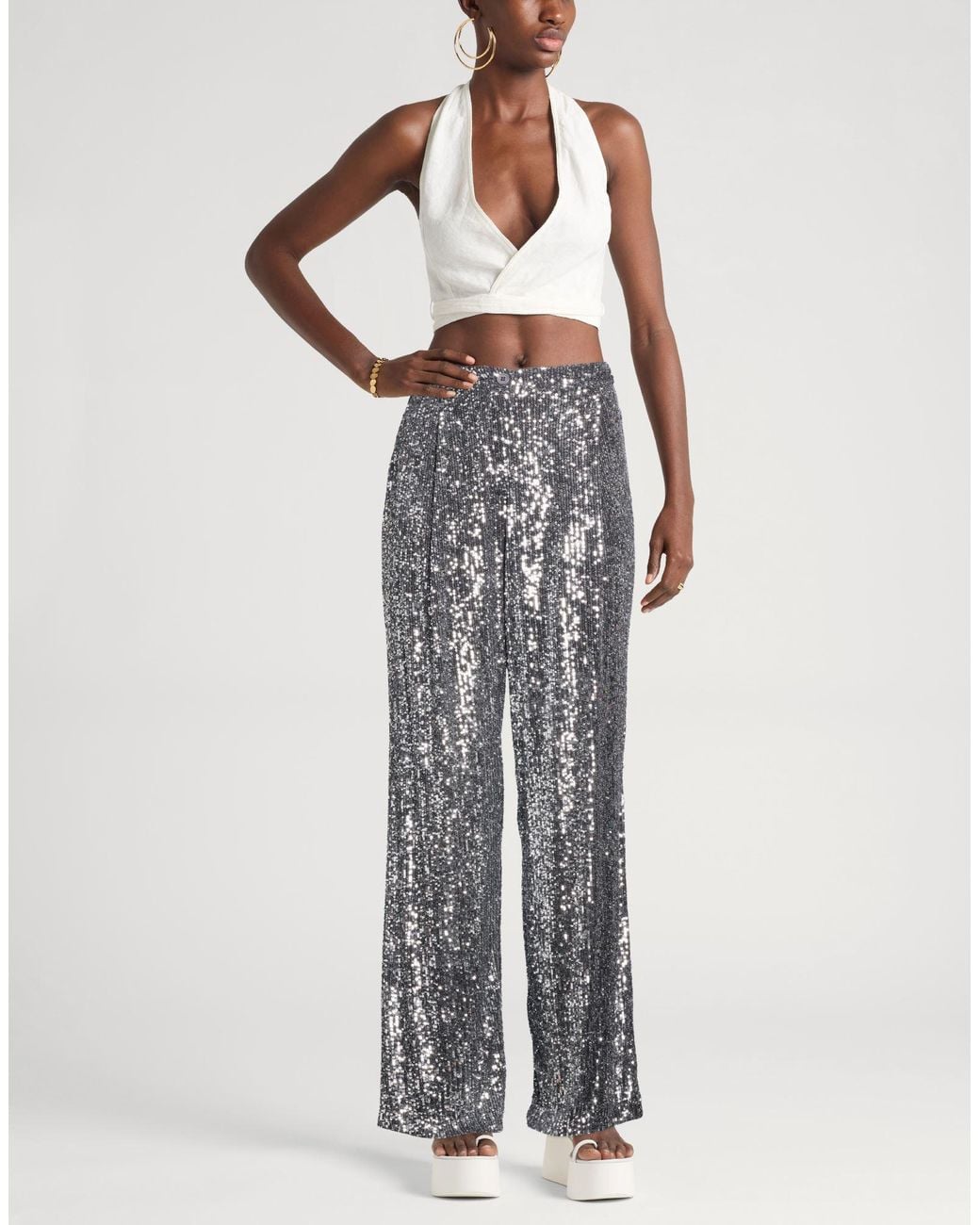 Dixie Gray Pants Polyester