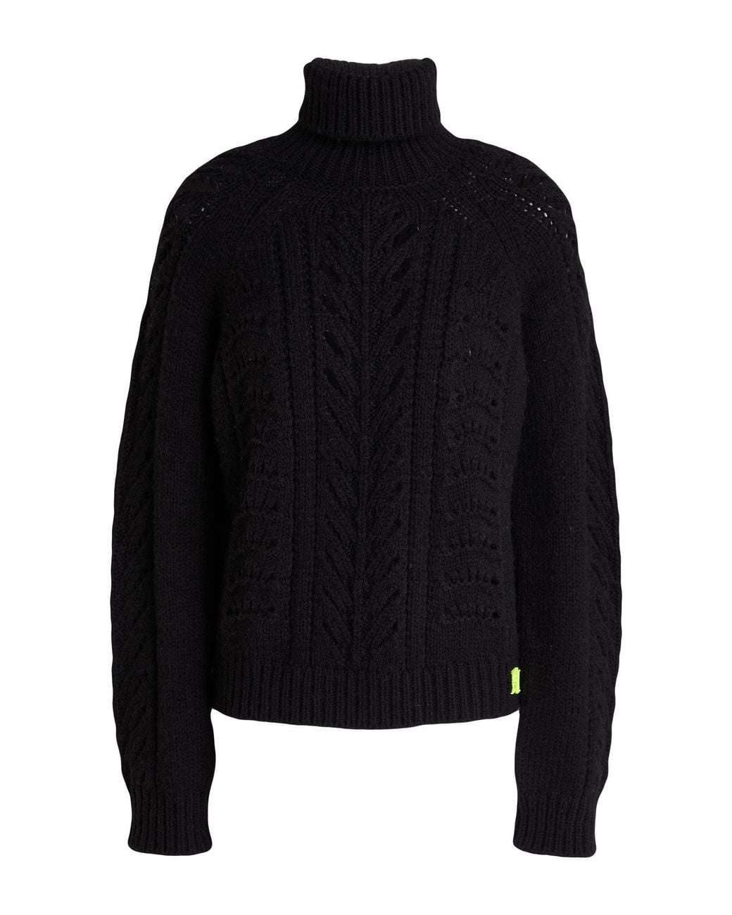 Elisabetta Franchi Black Turtleneck Acrylic, Alpaca Wool, Polyamide, Polyester