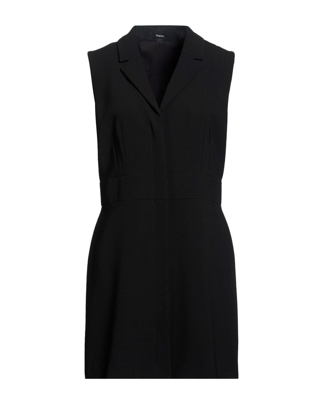 Theory Black Mini Dress Triacetate, Polyester