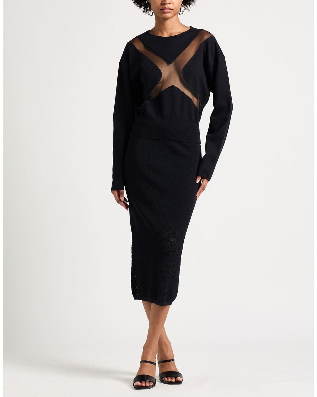 Genny Black Sweater Viscose, Polyester, Polyamide