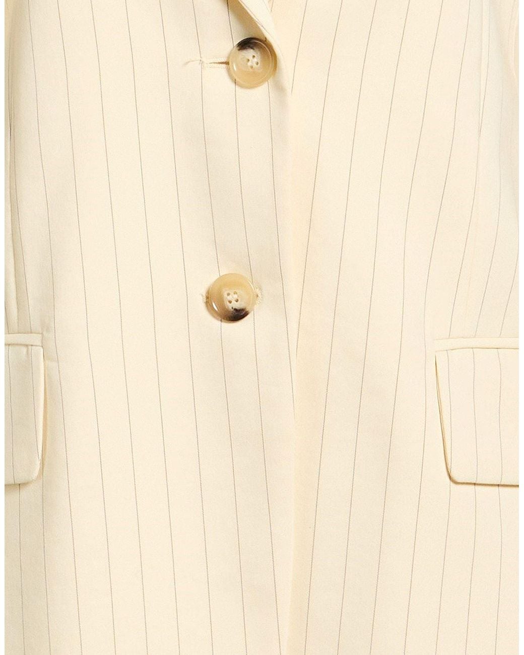 Sportmax Natural Blazer Ramie, Viscose, Elastane, Polyester