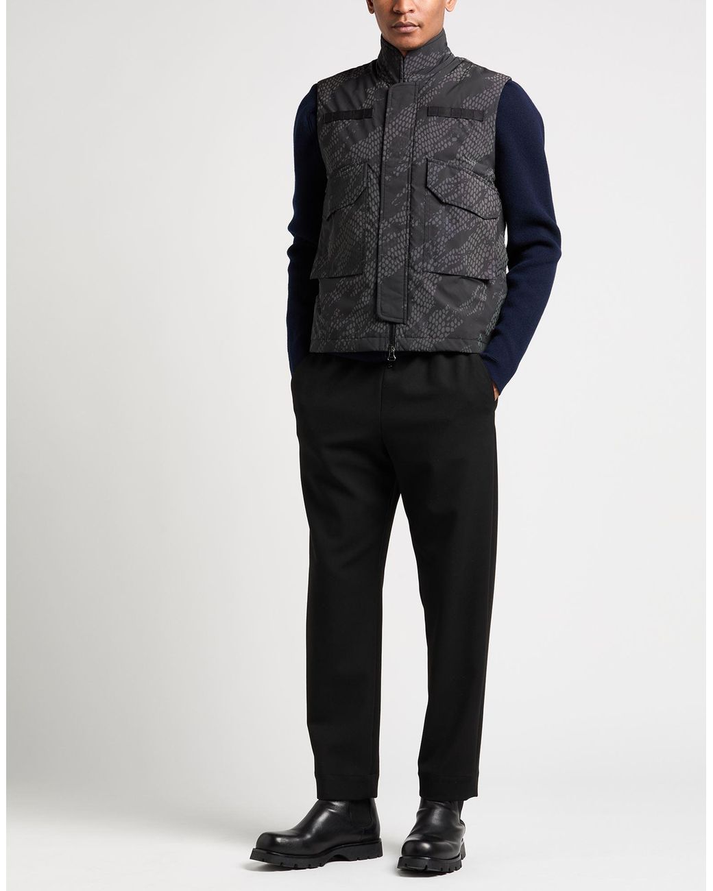 Maharishi Black Vest Polyester for men