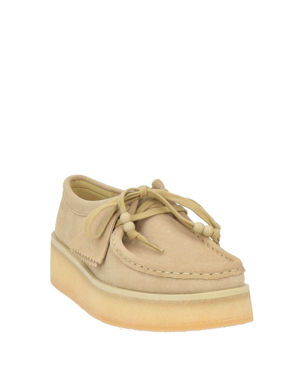 Clarks Natural Wallacraft Bey Lace-Up Shoes Leather