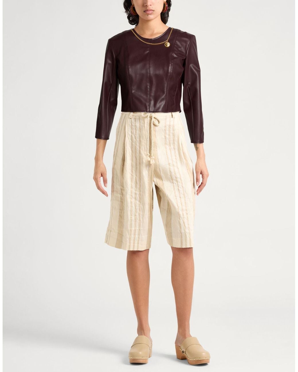Elisabetta Franchi Red Top Viscose, Elastane, Polyurethane