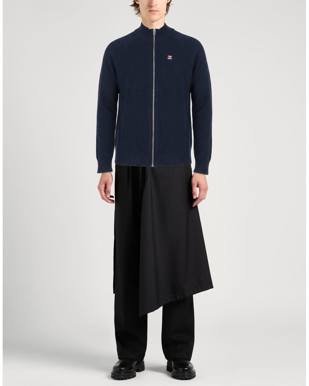 DIESEL Blue Cardigan for men