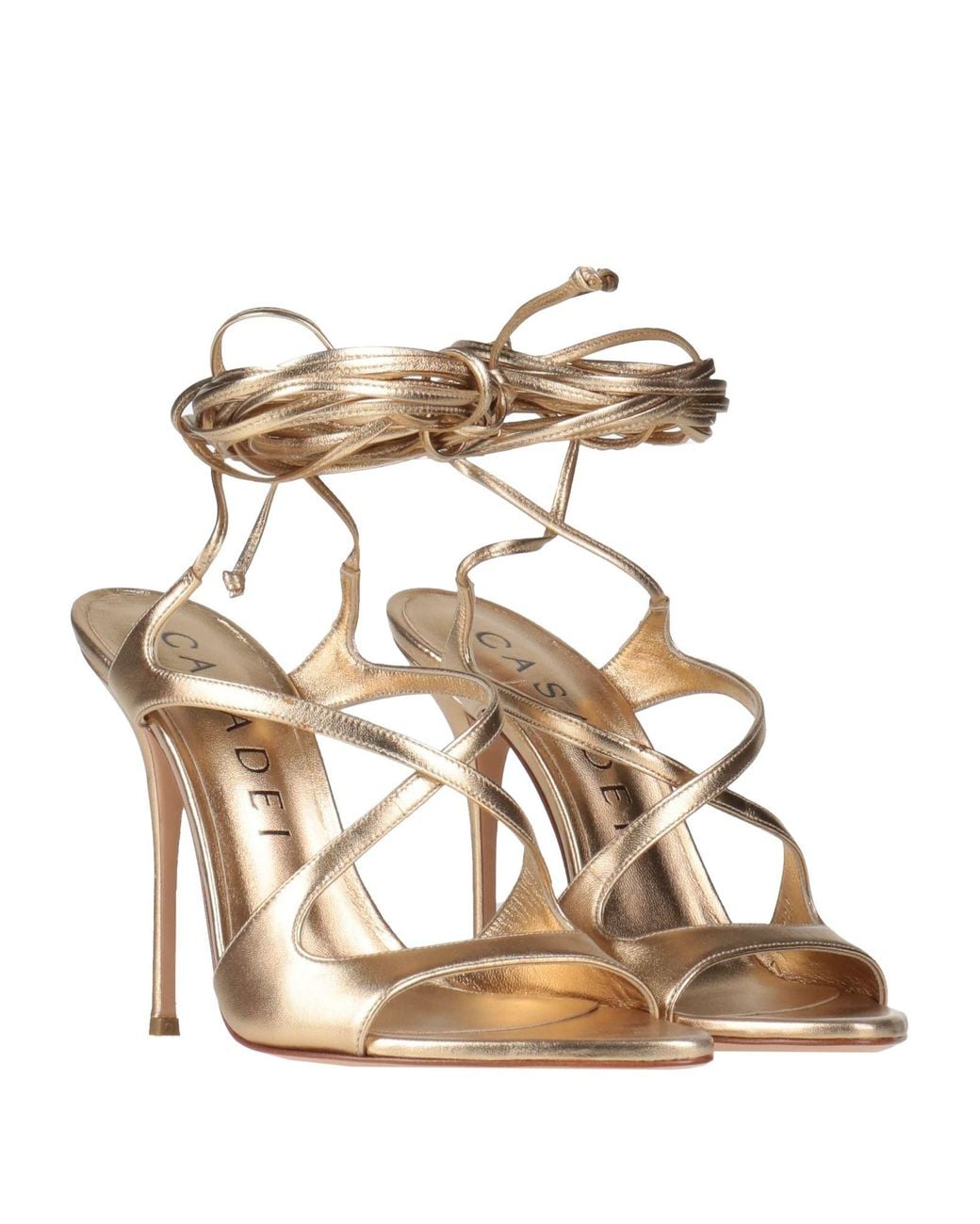 Casadei Metallic Sandals