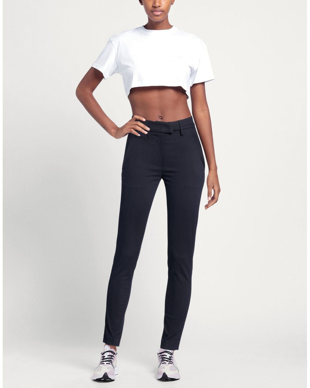 Dondup Blue Pants Modal, Cotton, Elastane