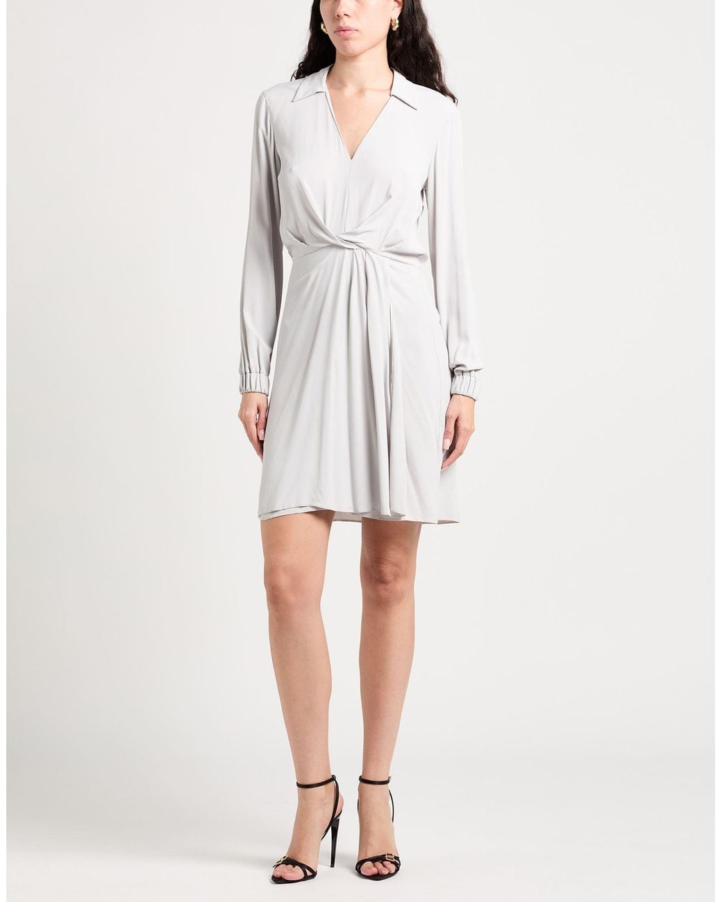 Patrizia Pepe White Light Mini Dress Viscose
