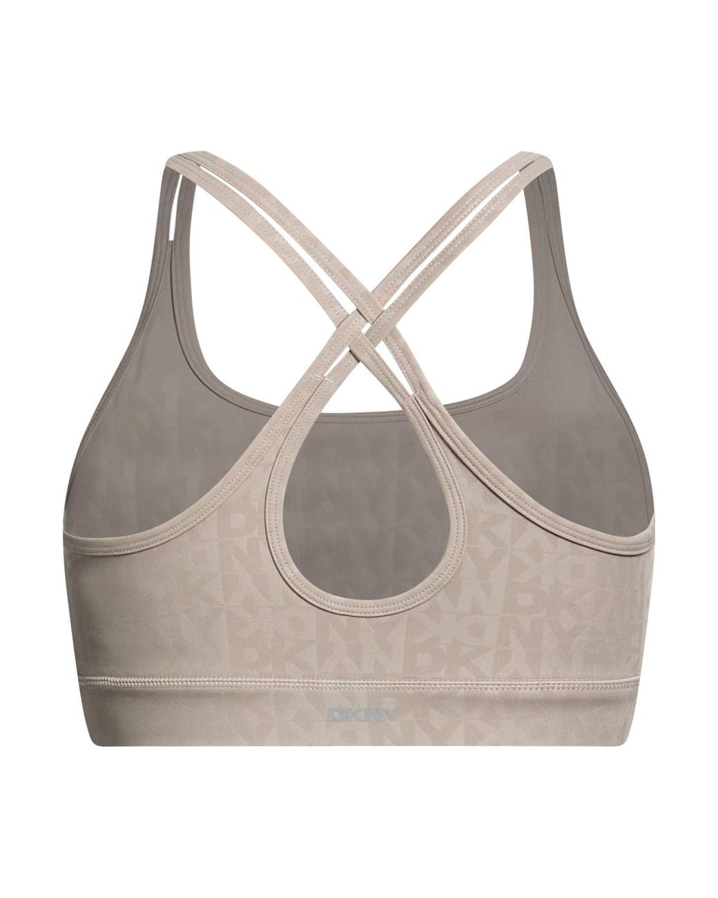 DKNY Gray Top Polyester, Elastane