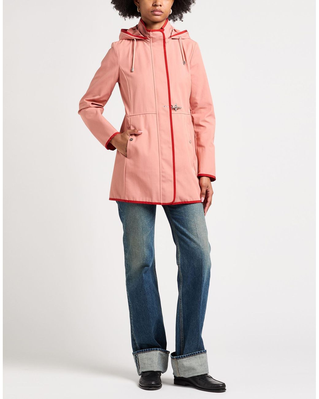 Fay Pink Overcoat & Trench Coat
