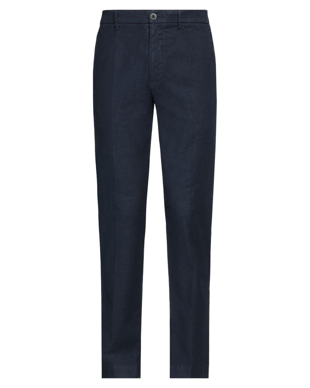 120% Lino Blue Pants for men