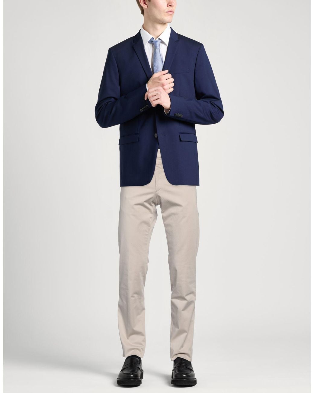 Trussardi Natural Pants Cotton, Elastane for men