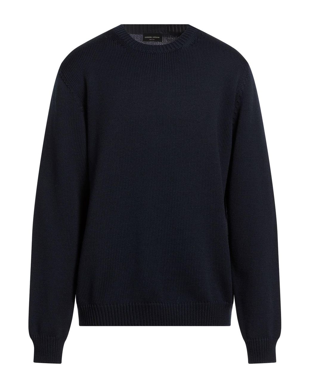 Roberto Collina Blue Sweater Merino Wool for men