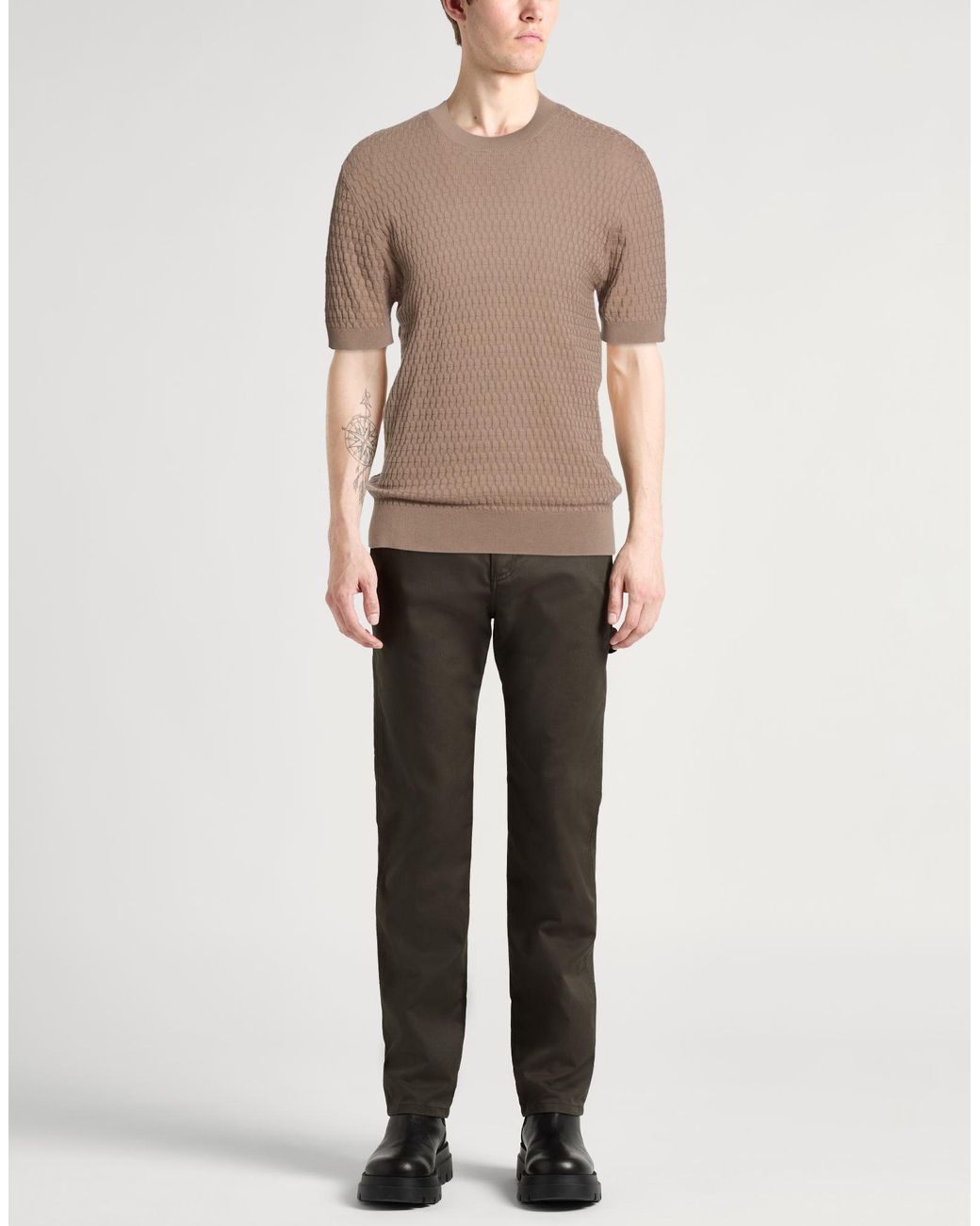 Paolo Pecora Brown Sweaters for men