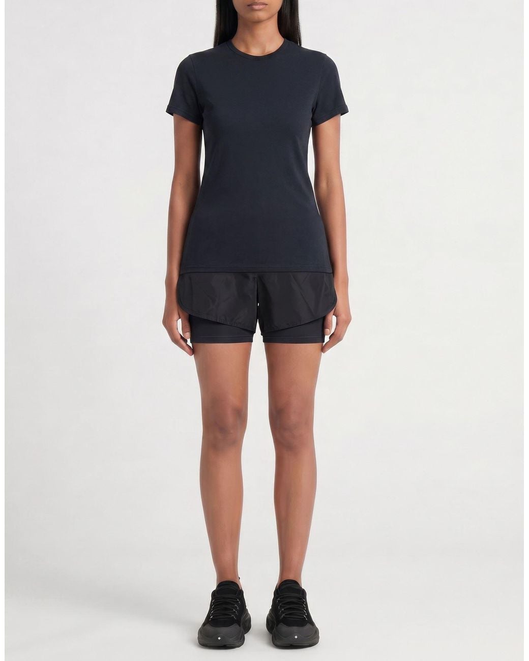 Crossley Black T-Shirt Cotton, Cashmere