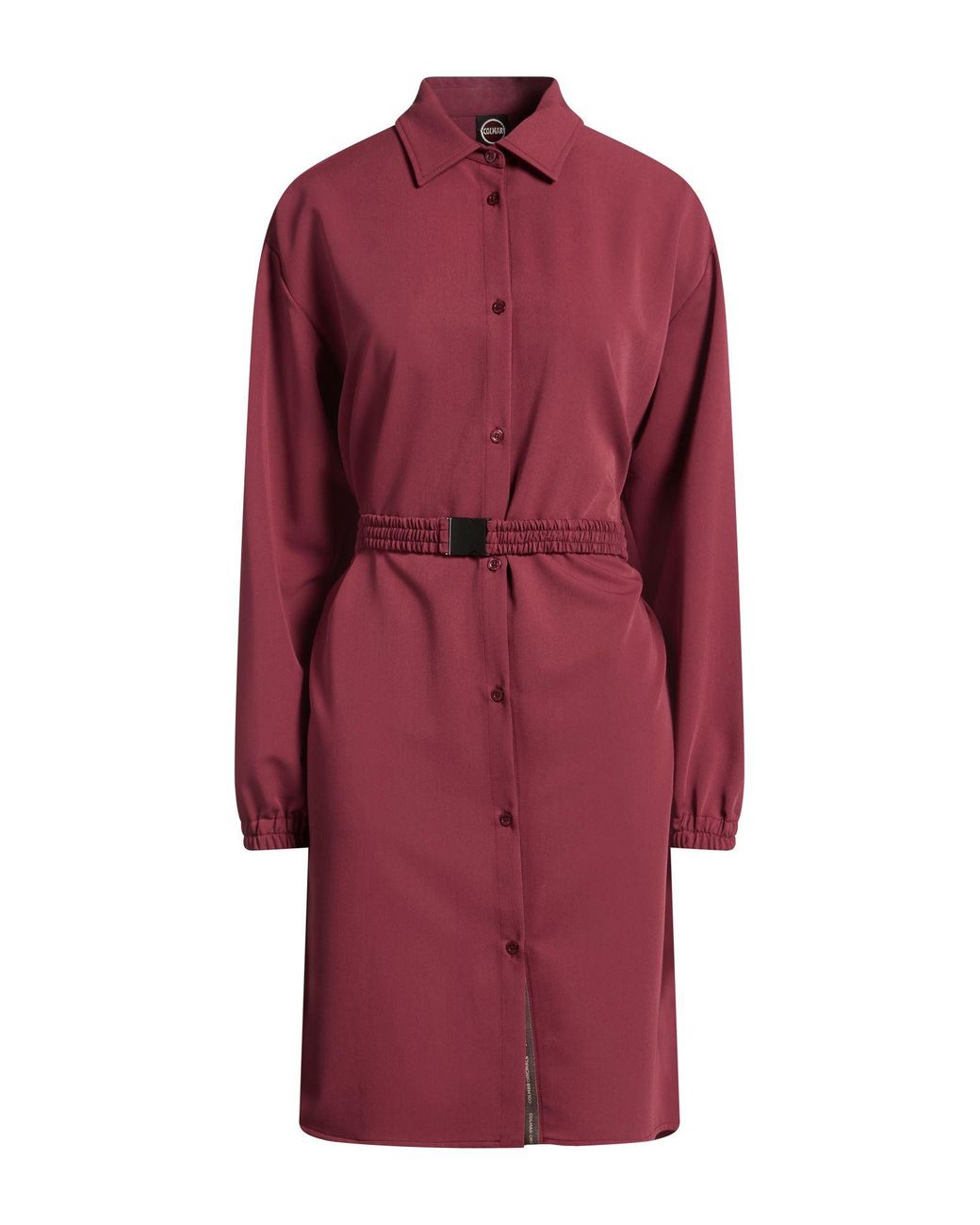 Colmar Red Midi Dress Polyester, Viscose, Elastane