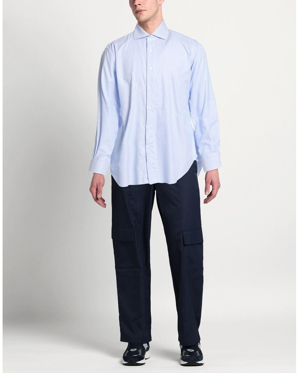 Camisa Buonamassa de hombre de color Blue