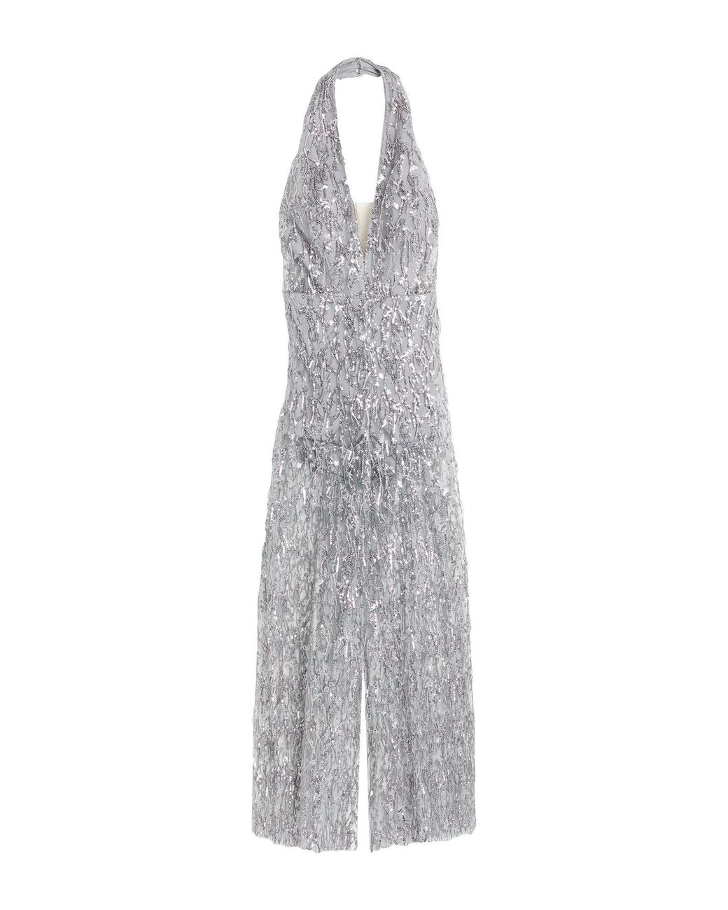 CAROL RUIZ COUTURE White Jumpsuit