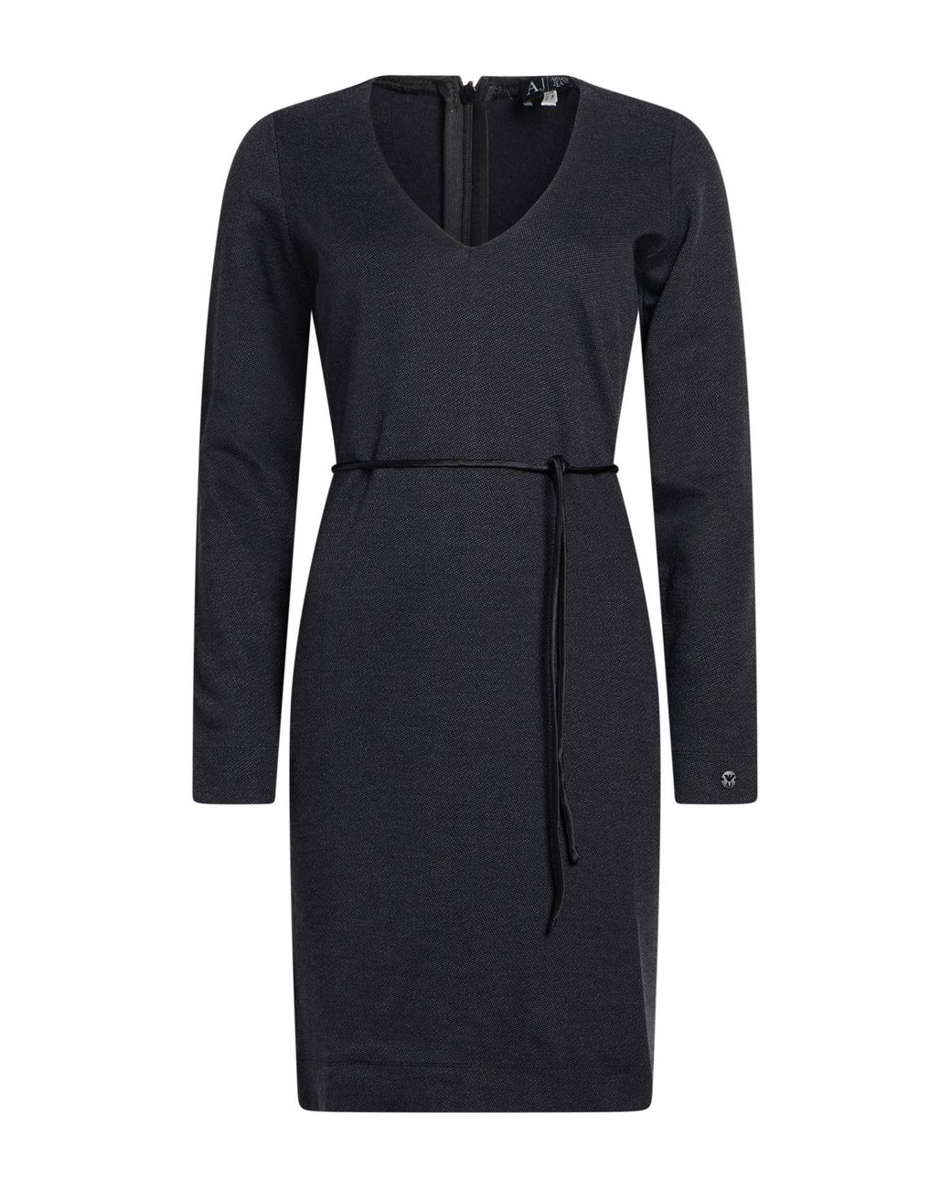 Armani Jeans Blue Mini Dress Viscose, Polyamide, Polyester, Elastane