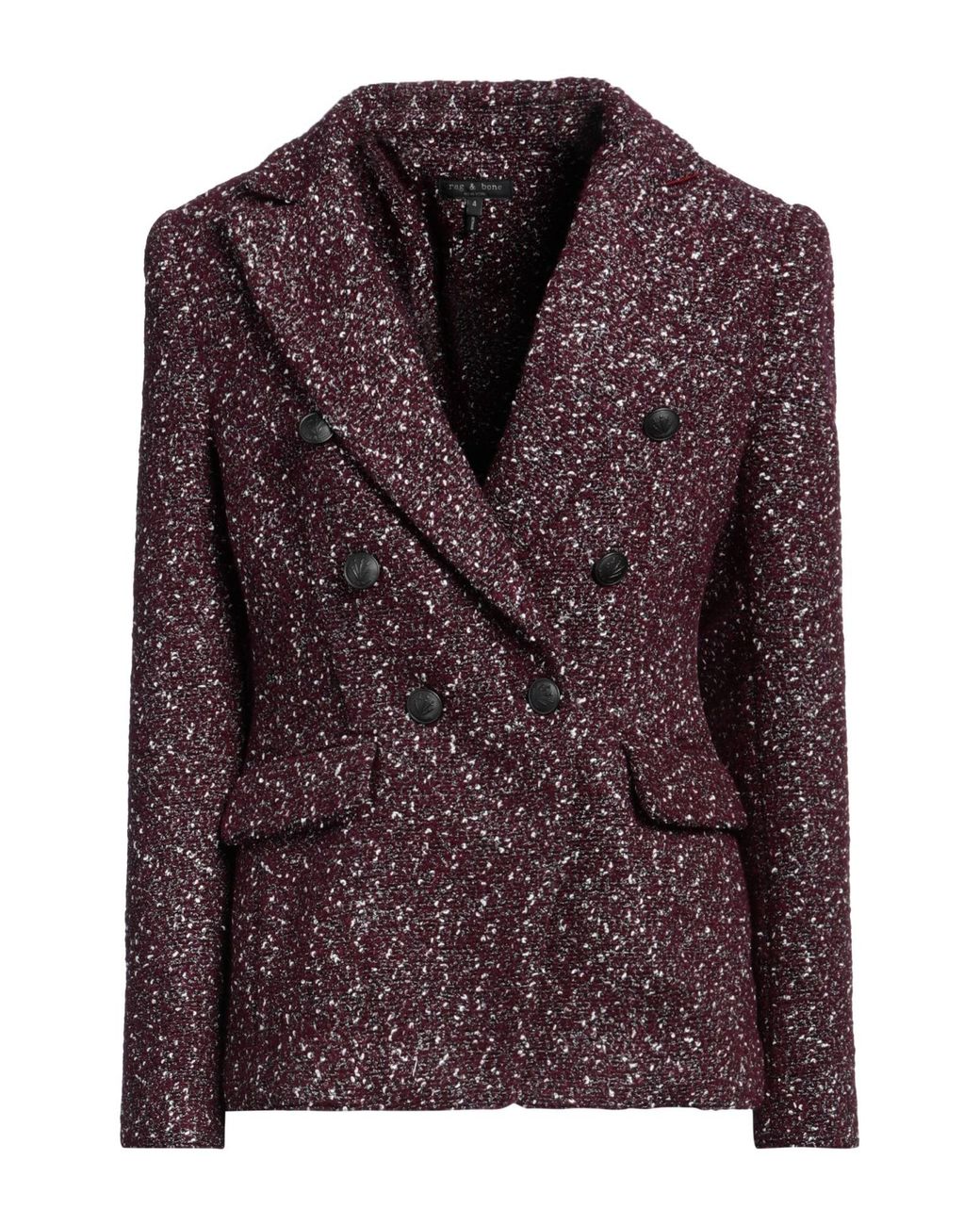Rag & Bone Purple Plum Blazer Wool, Polyester, Acrylic, Nylon