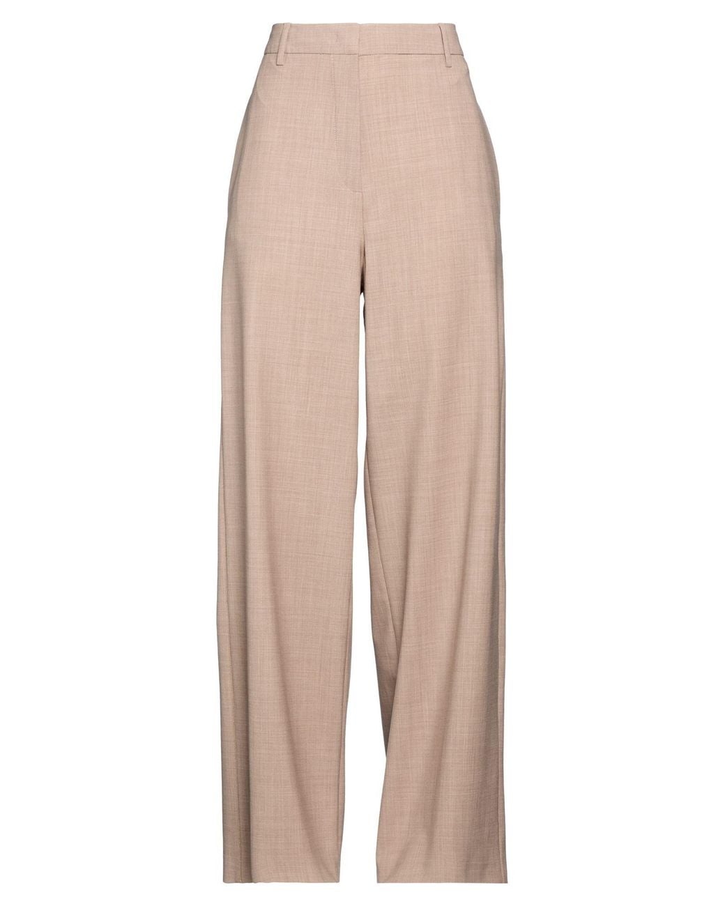 Fabiana Filippi Natural Pants Virgin Wool, Polyamide, Elastane