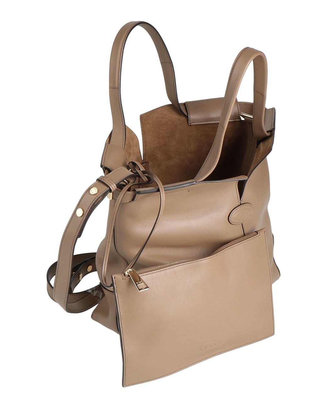 Tod's Natural Handbag Leather