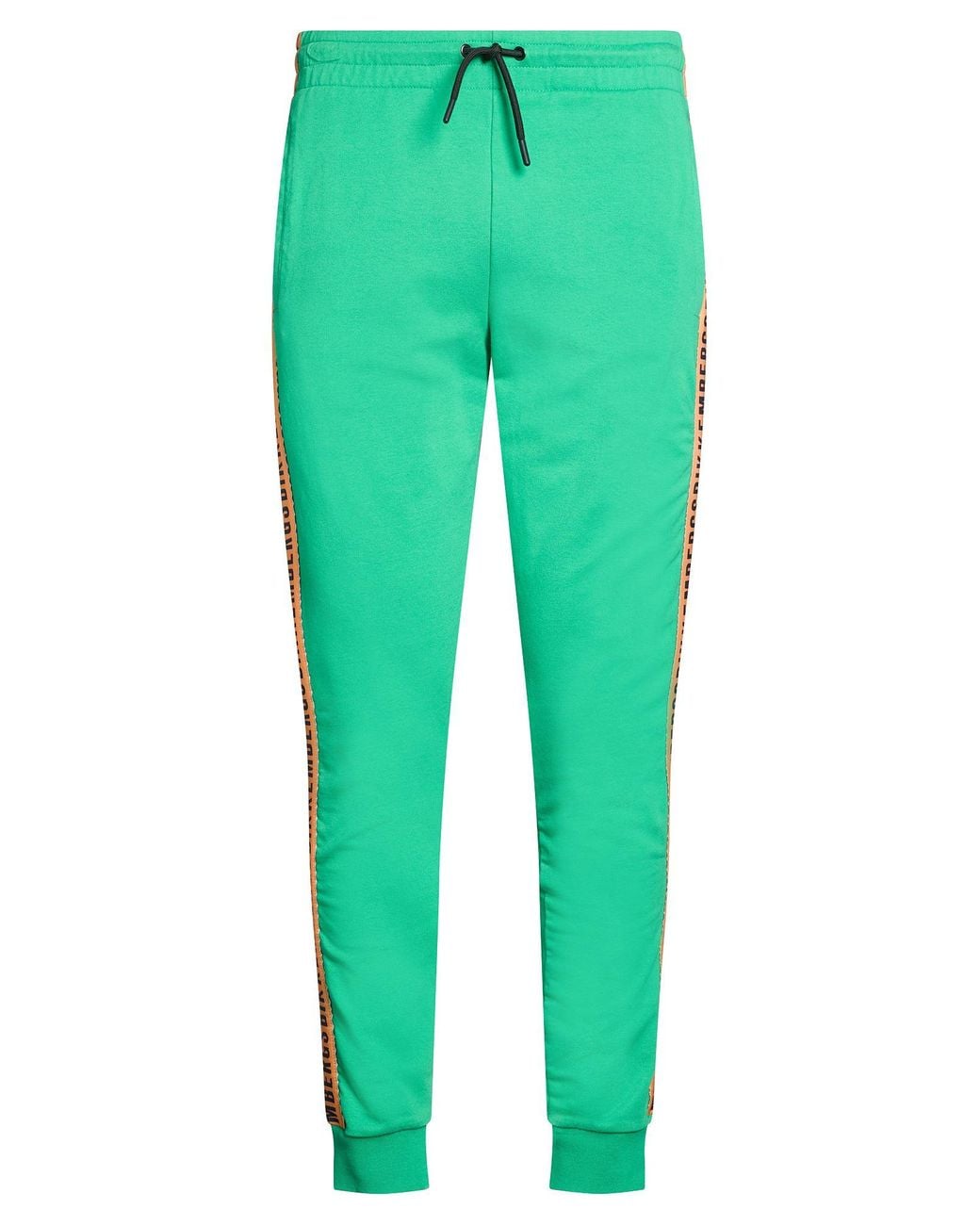 Bikkembergs Green Pants Cotton, Elastane for men