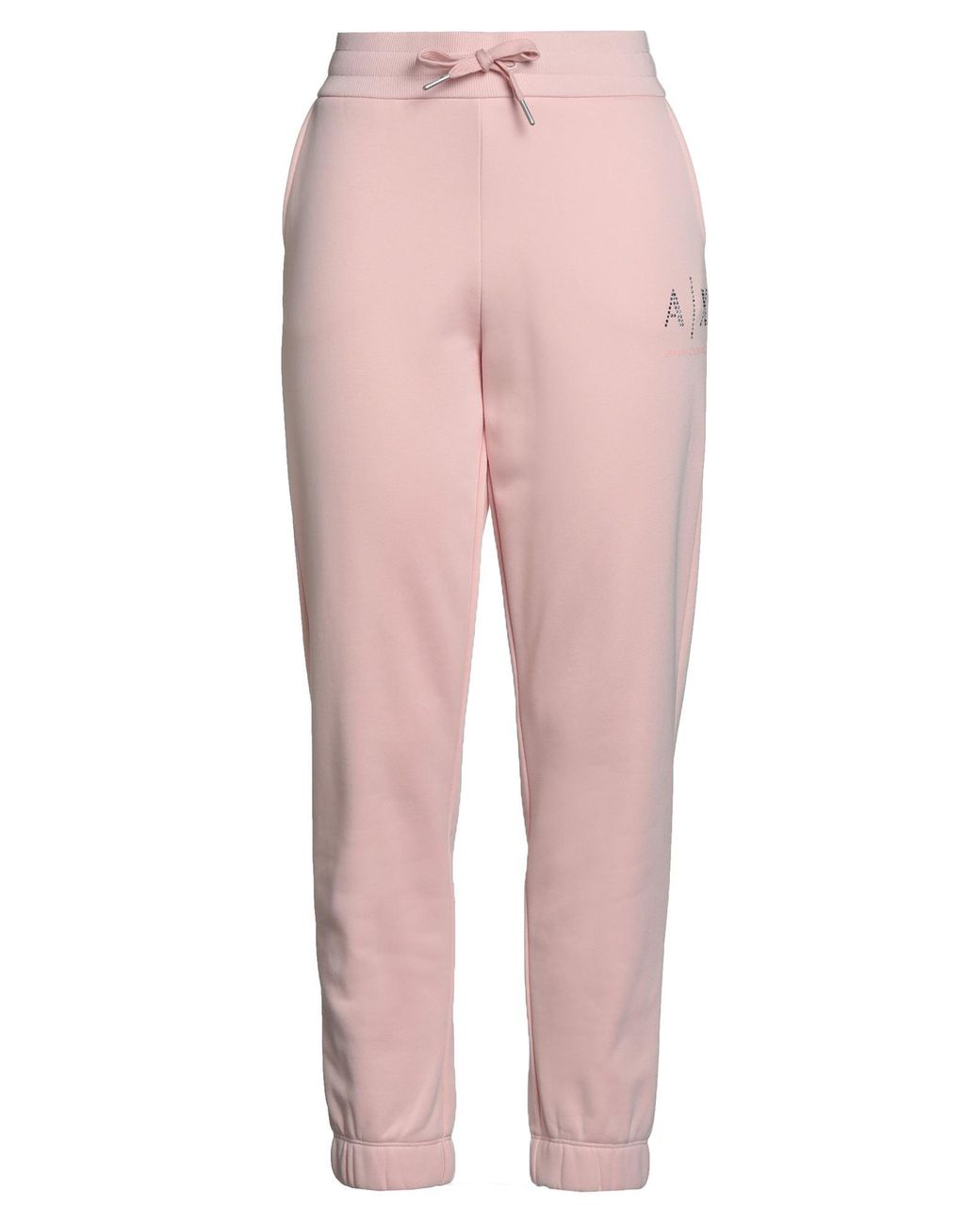 ARMANI EXCHANGE Pink Pants Cotton, Polyester, Elastane