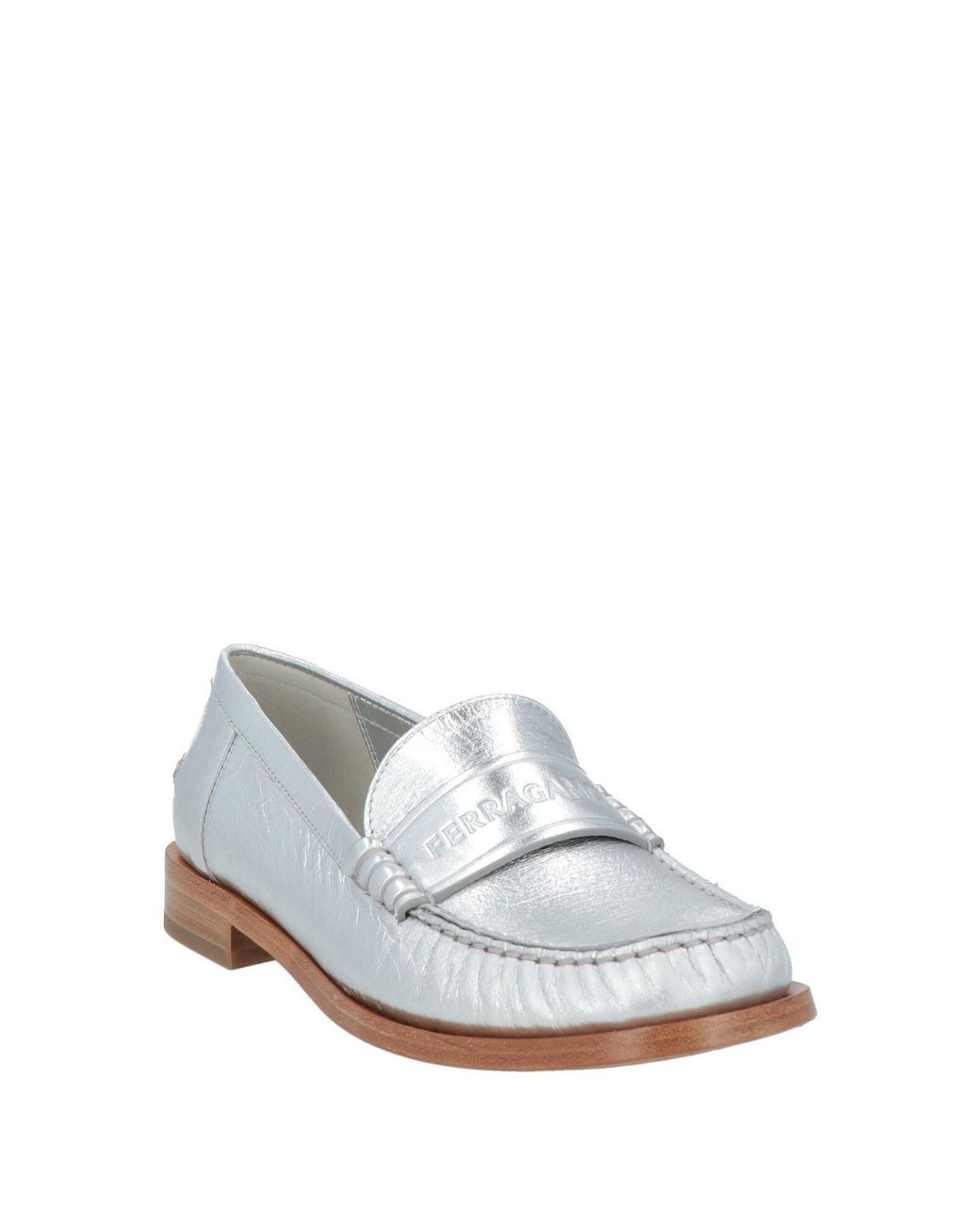 Ferragamo White Mokassin