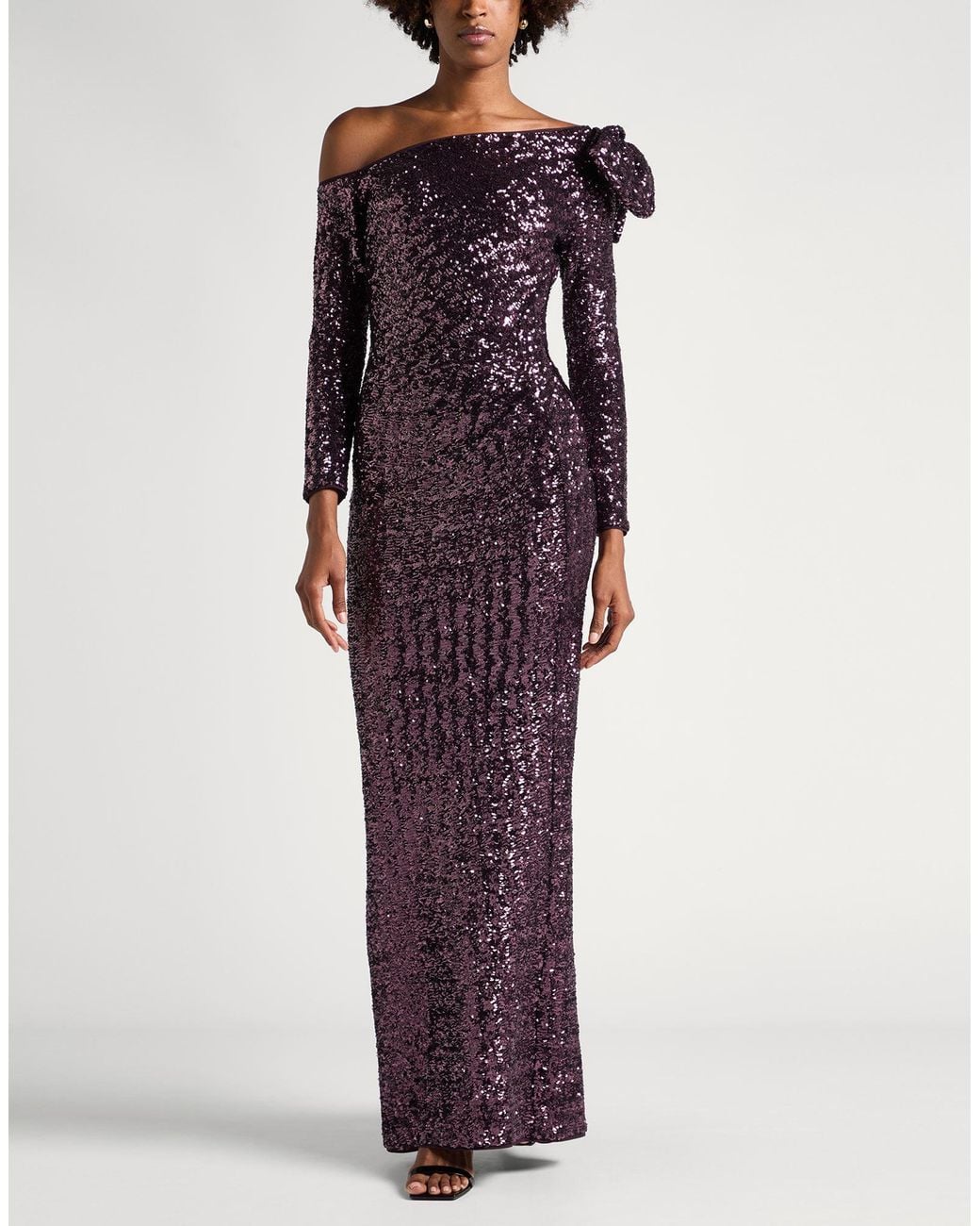 La Petite Robe Di Chiara Boni Purple Plum Maxi Dress Polyamide, Elastane