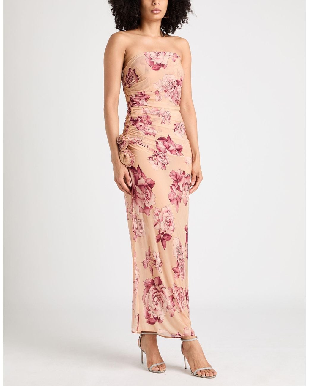 Magda Butrym Pink Sand Maxi Dress Cupro, Elastane
