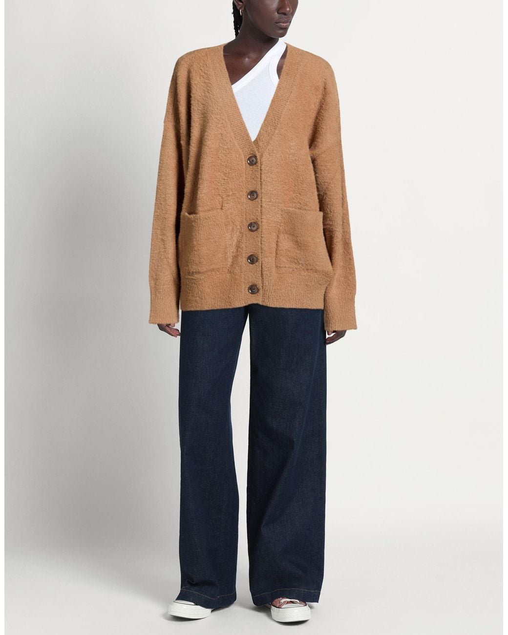 GOOD AMERICAN Brown Cardigan