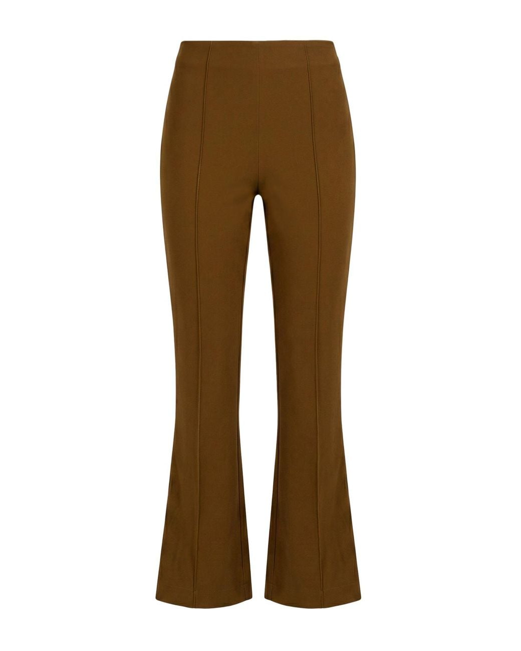Erika Cavallini Semi Couture Brown Military Pants Viscose, Acetate