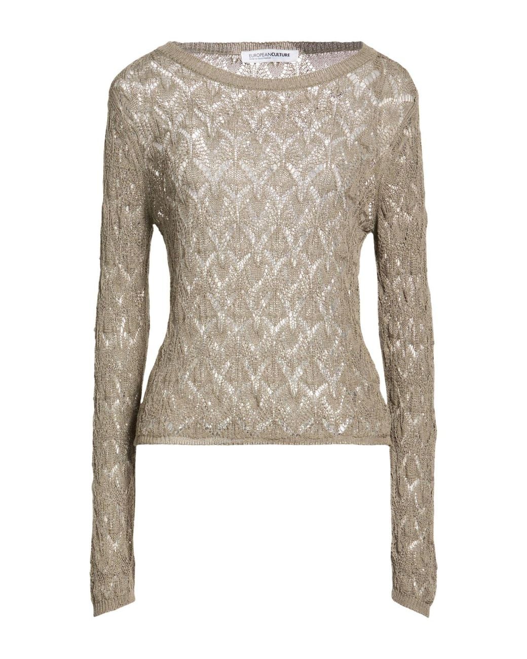 European Culture Gray Sweater Viscose, Polyamide