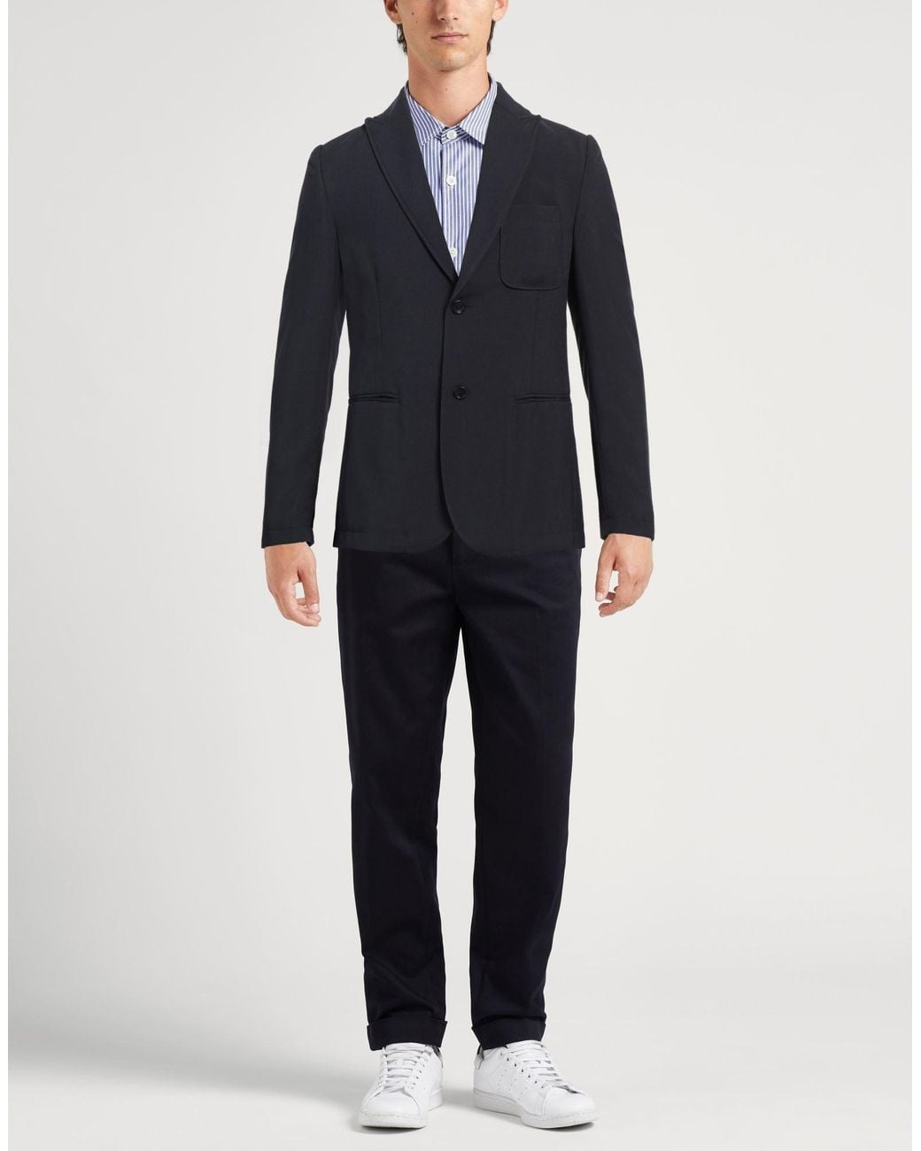Daniele Alessandrini Blue Blazer Polyester for men