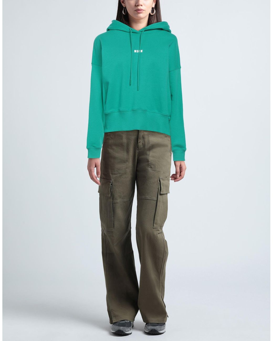 MSGM Green Sweatshirt