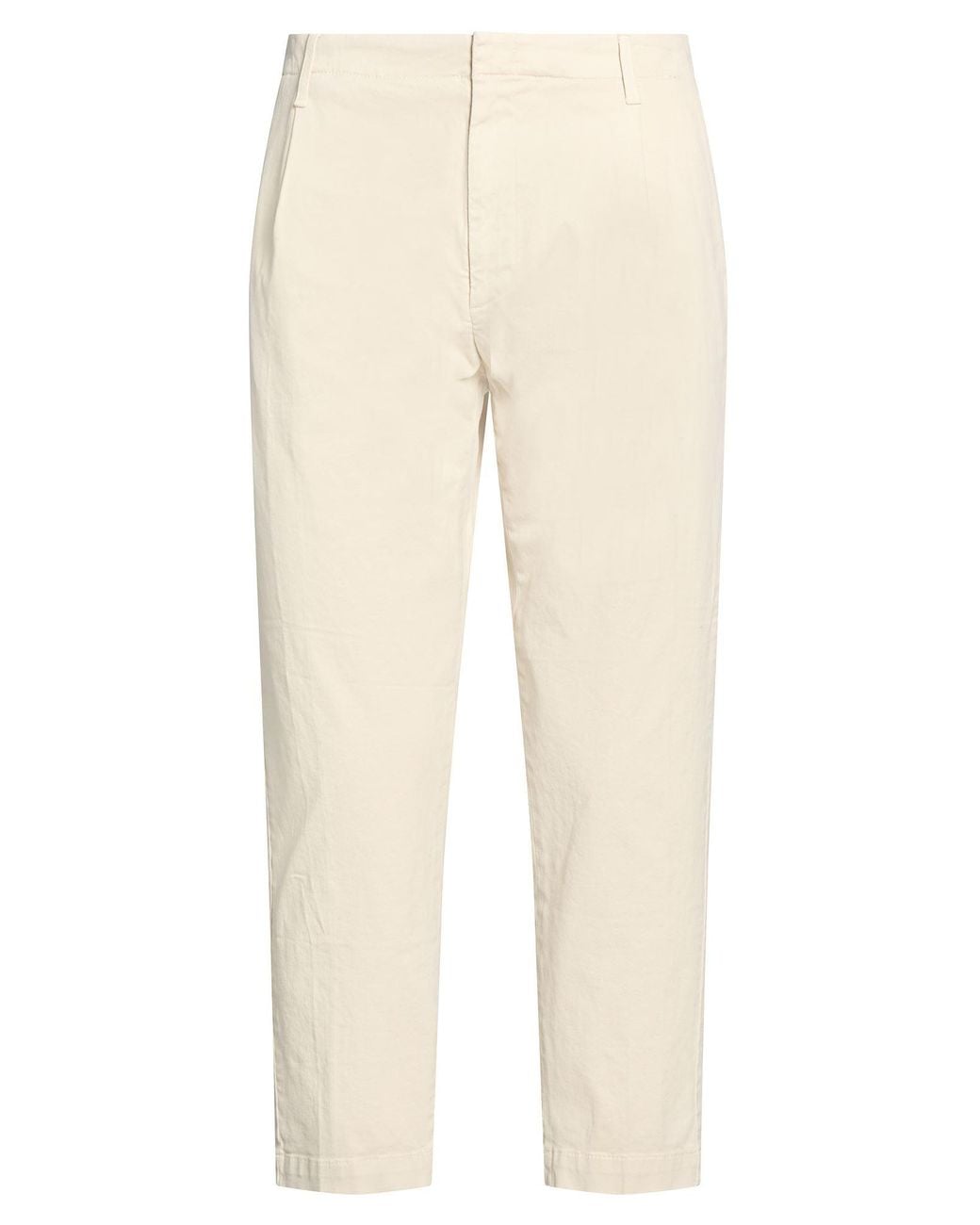 Dondup Natural Cream Pants Cotton, Elastane for men