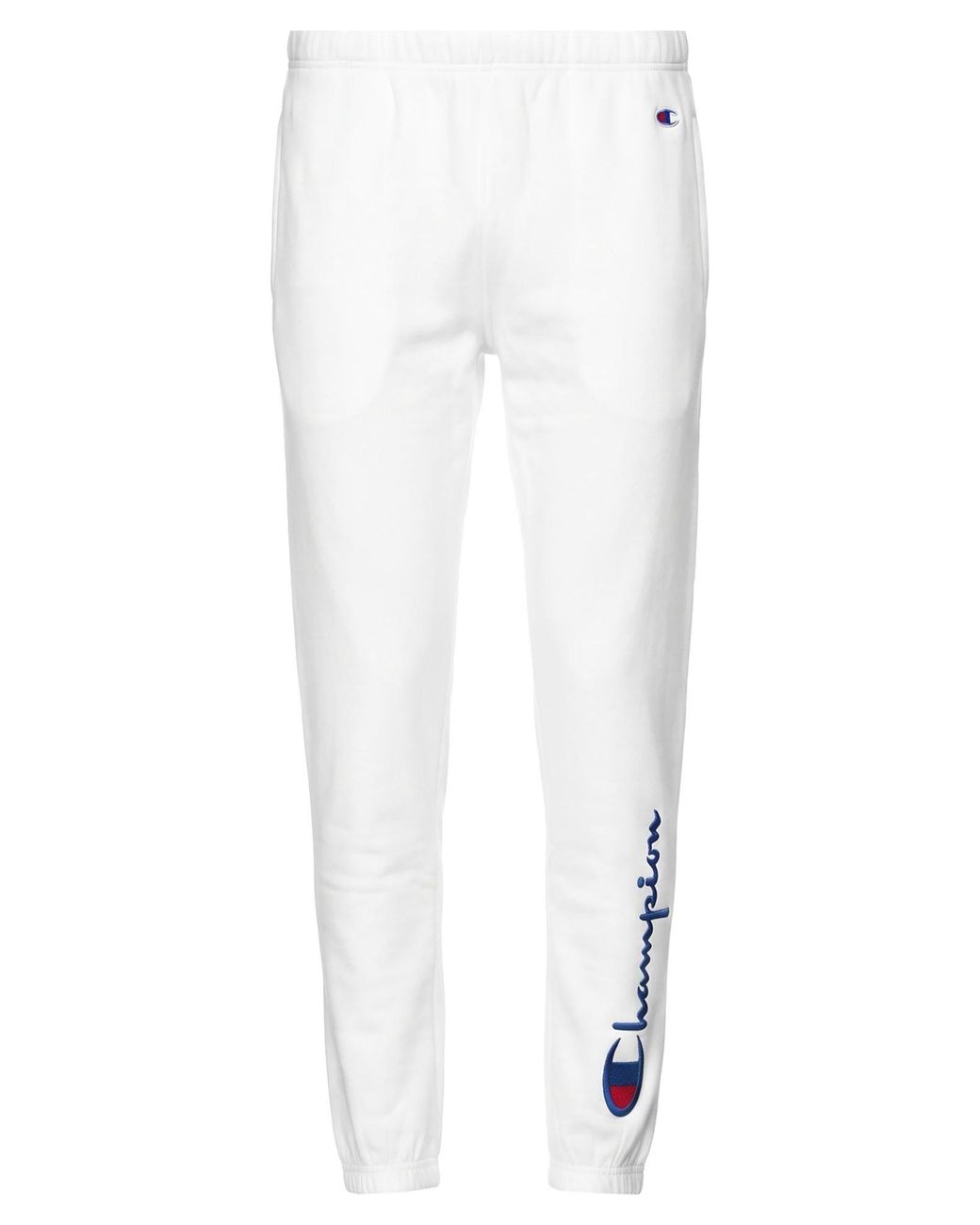 Champion White Pants Cotton, Elastane for men