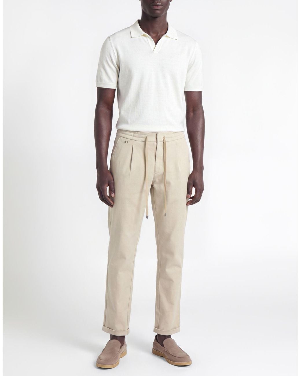 Tramarossa Natural Pants Cotton, Polyester for men
