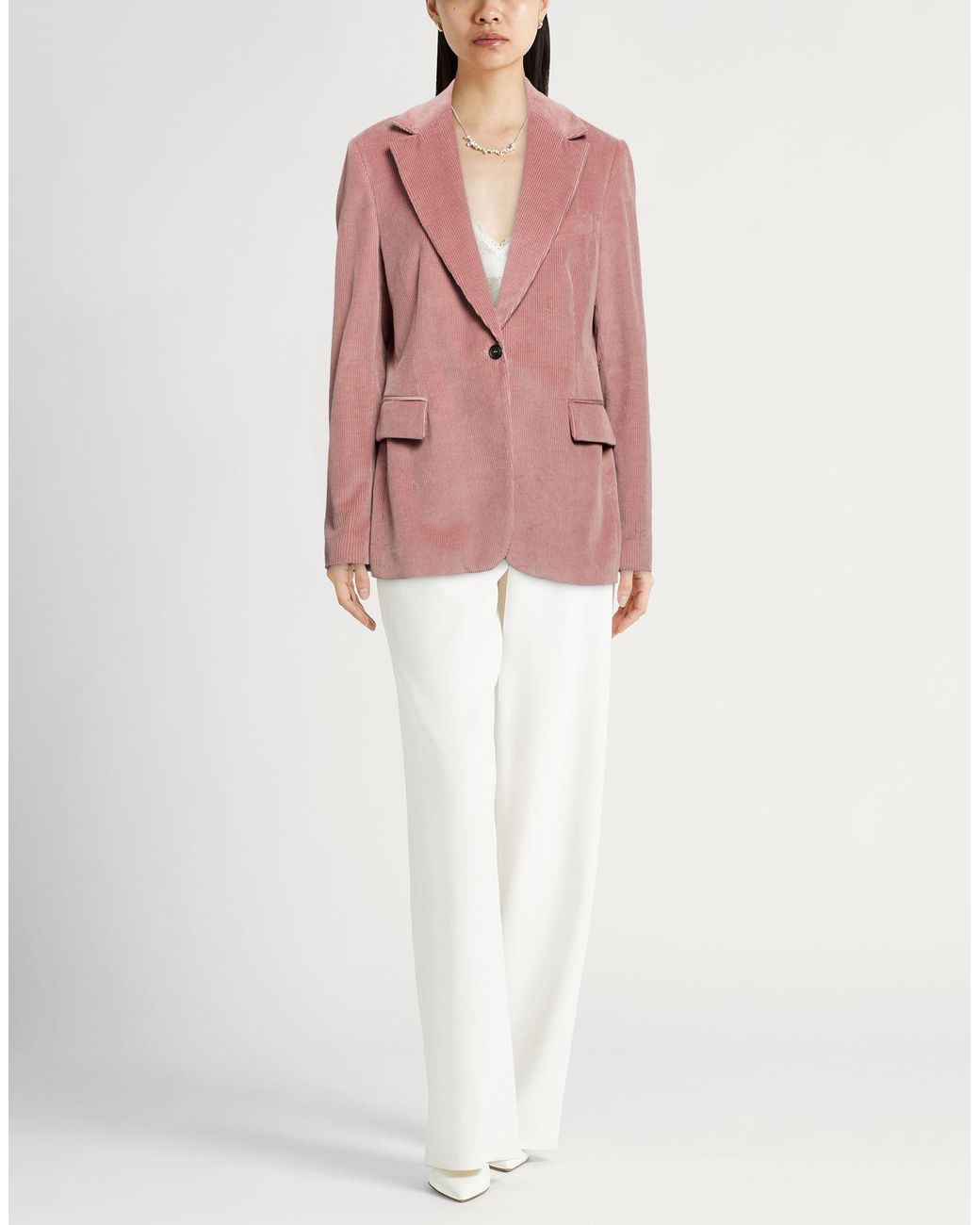 Eleventy Pink Blazer Cotton