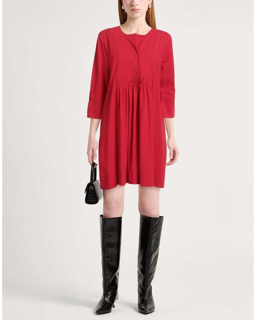 Alpha Studio Red Mini Dress