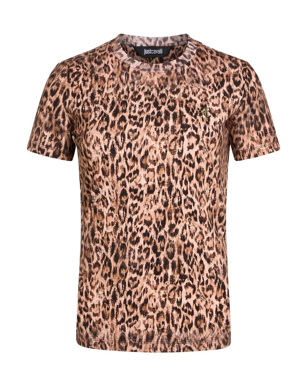 Just Cavalli White Light T-Shirt Cotton, Elastane