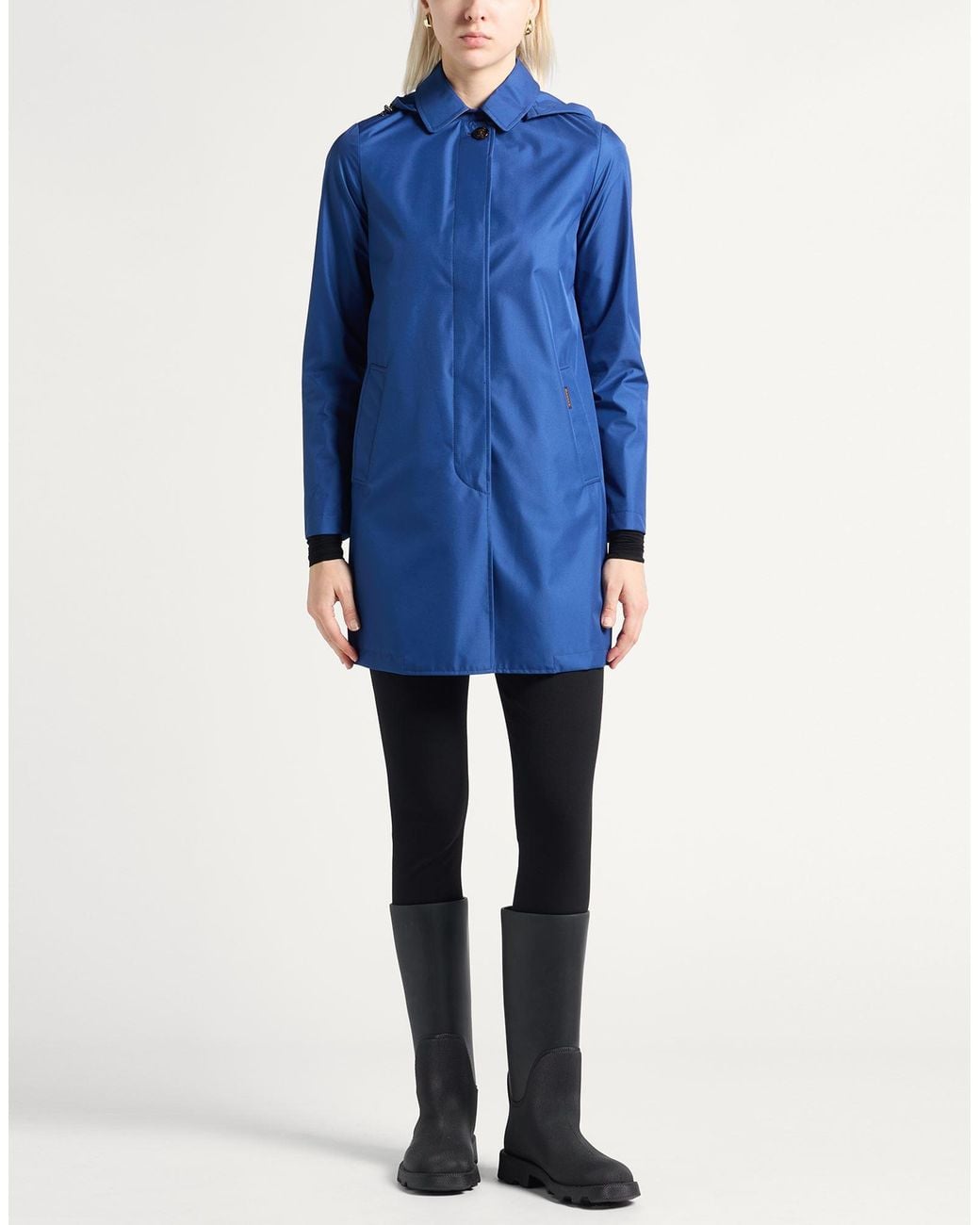 Moorer Blue Overcoats & Trench Coats