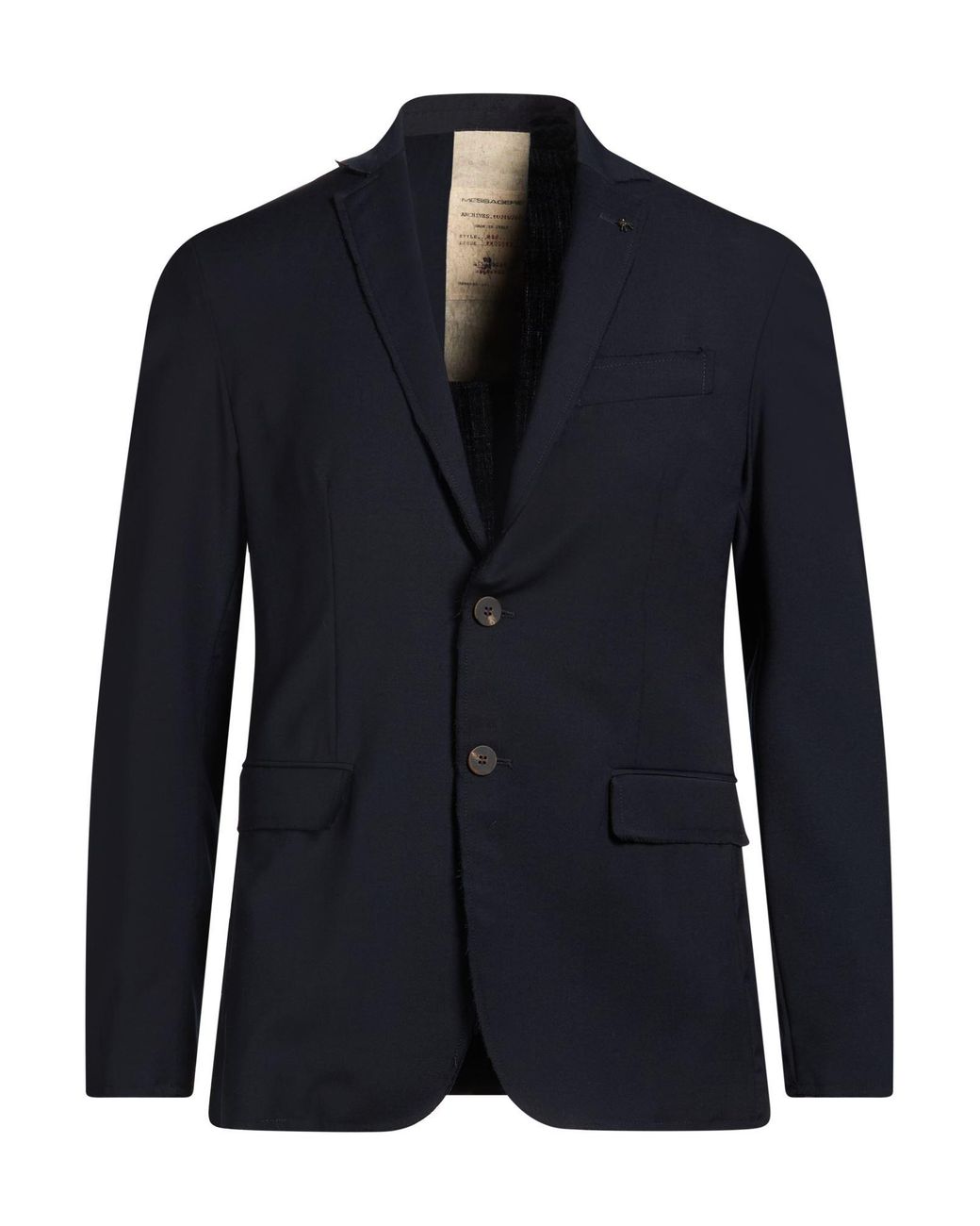 Messagerie Blue Midnight Blazer Wool, Polyester, Elastane for men