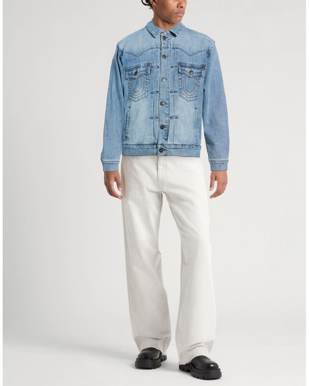 True Religion Blue Denim Outerwear for men