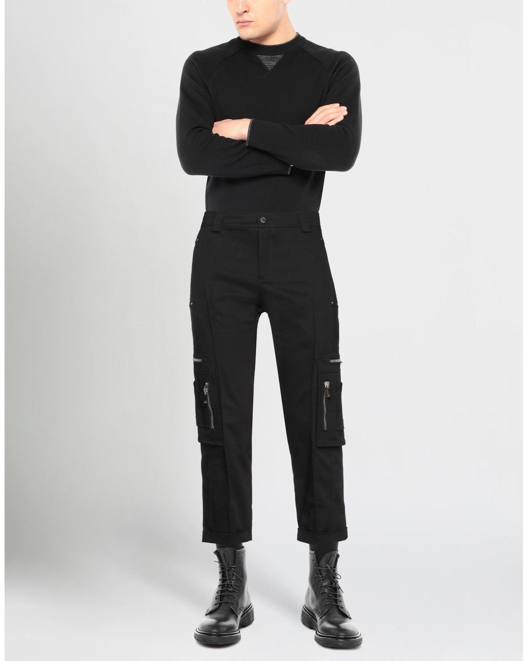 Les Hommes Black Trouser for men