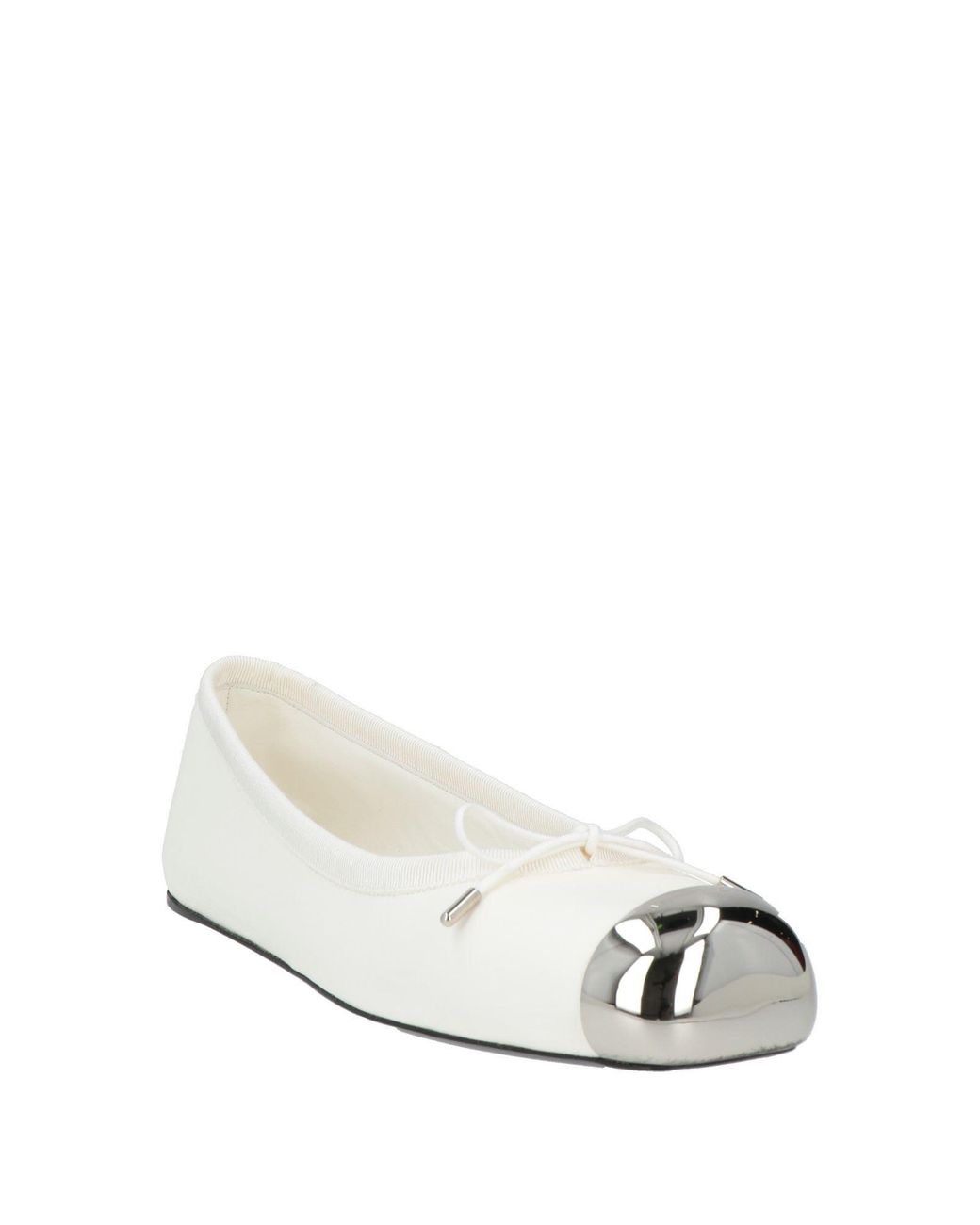 McQueen White Ballet Flats