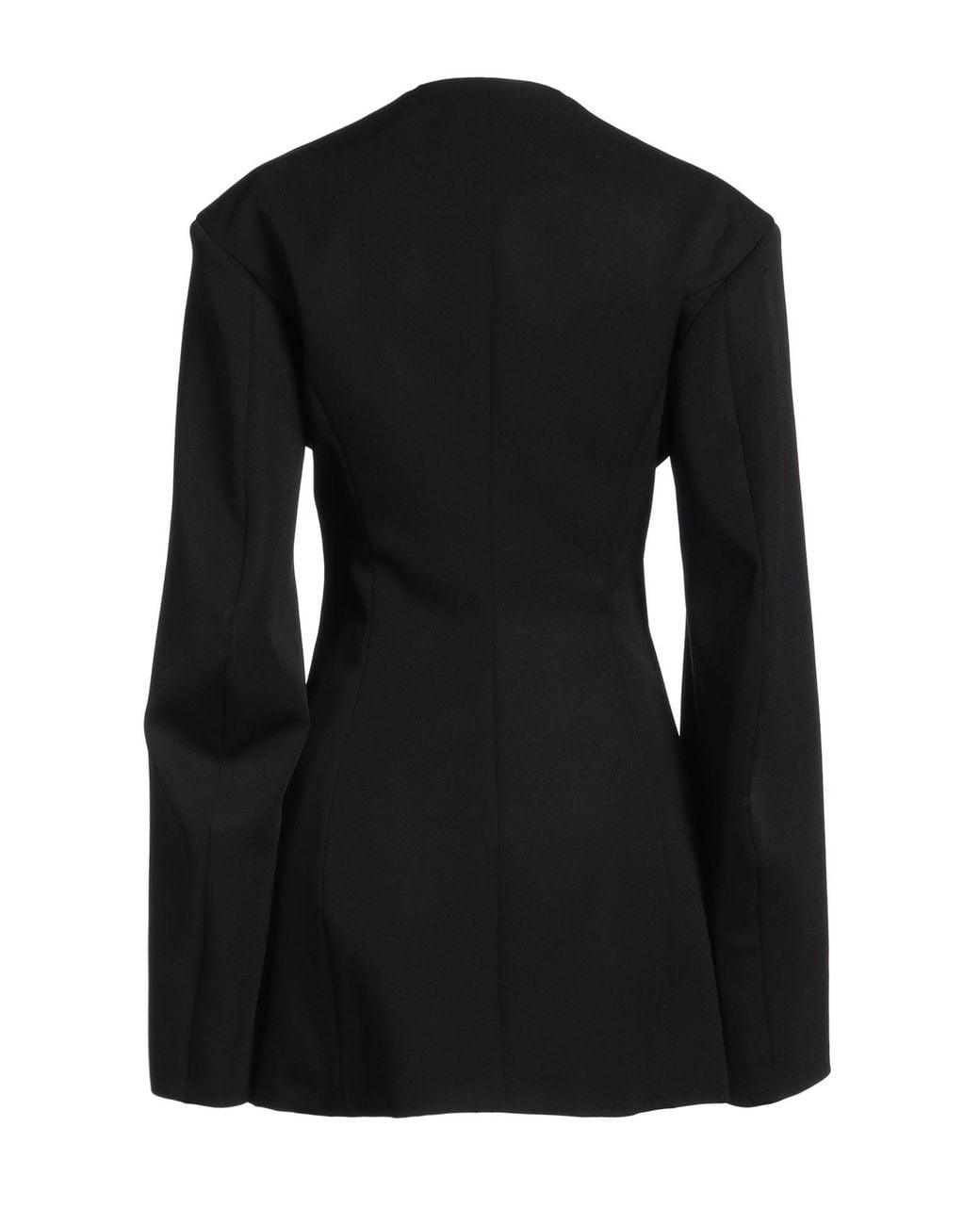 The Attico Black Mini Dress Virgin Wool