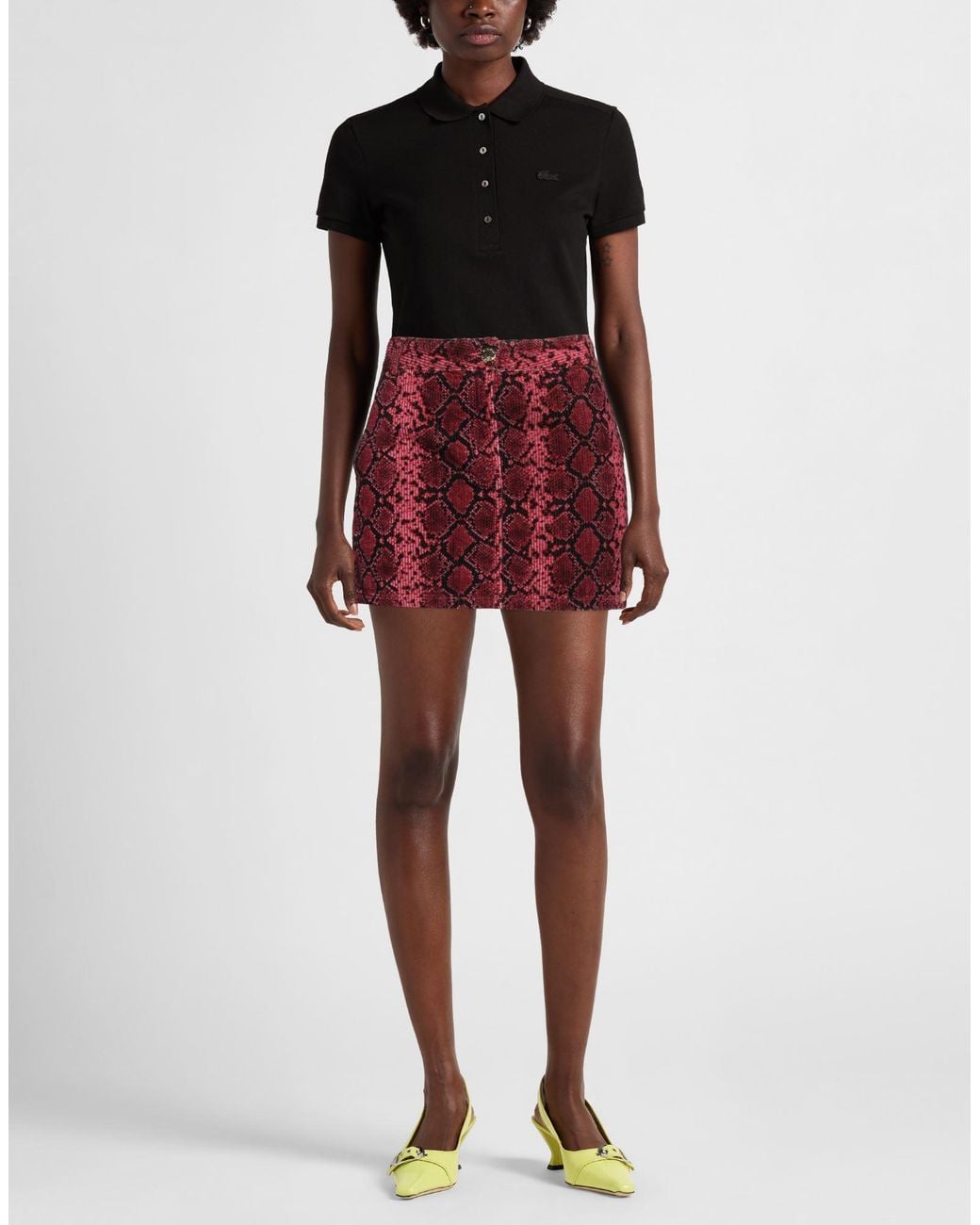 Pinko Red Mini Skirt